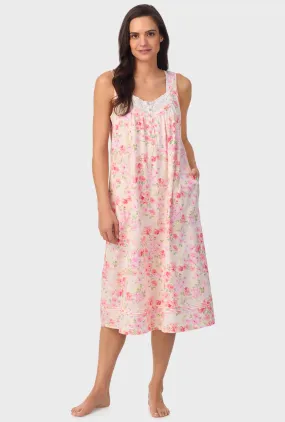 Buttermilk Floral Sleeveless Nightgown