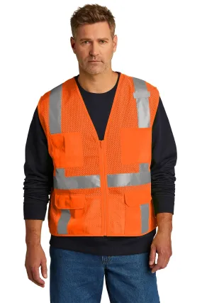 CornerStone ANSI 107 Class 2 Mesh Six-Pocket Zippered Vest