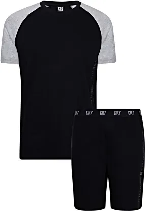 CR7 Men's Loungewear Set - Shorts, Short Sleeve