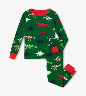 Festive Dinos Organic Cotton Boys Pajama Set | Hatley