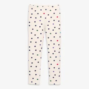 French terry cozy legging in confetti dots