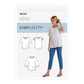 Simplicity Sewing Pattern S9107 Misses' Tops